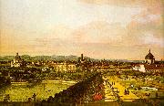 Bernardo Berlotto View of Vienna from the Belvedere oil painting